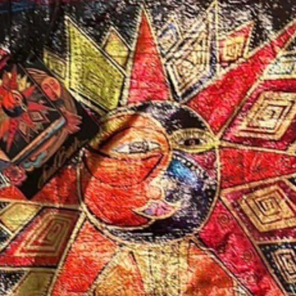 Colorful Metallic Sun and Moon Tote Bag - Picture 2 of 8